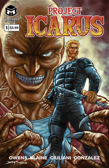 Cover image of Project Icarus #1 back issue from Indie Titles, featuring comic book artwork.