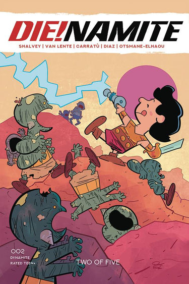 Die!Namite #2 cvr G Peanuts Homage FOC Bonus Variant - State of Comics