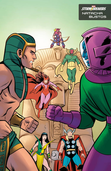 Marvel Kang The Conqueror #1 Stormbreakers Variant comic book back issue featuring a detailed bust of Kang the Conqueror.