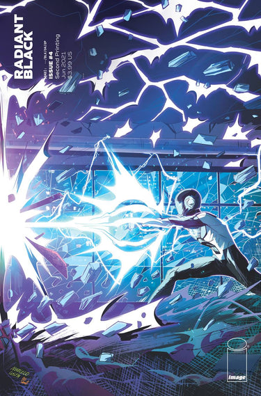 Radiant Black #4 second printing back issue comic book by Image Comics, featuring dynamic cover art and bold design.