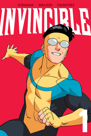 Cover of Invincible TP Vol 01 graphic novel by Image Comics, featuring superhero artwork and vibrant comic book design.