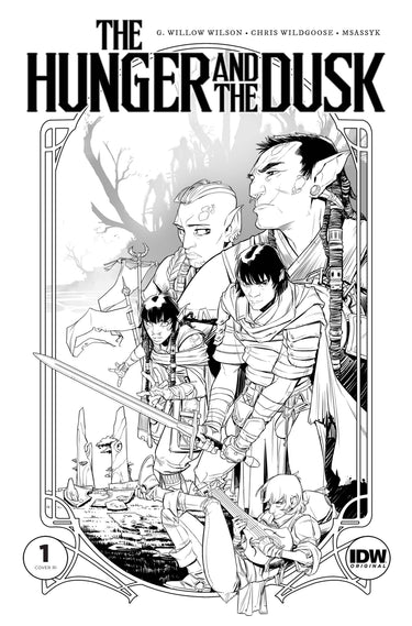 Hunger And Dusk #1 Cvr F 50 Copy Incv Wildgoose B&W (Mr) - State of Comics