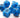 Old School 7 Piece DnD RPG Dice Set Glow Dice Blue - State of Comics