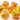 Old School 7 Piece DnD RPG Dice Set Glow Dice Orange & Yellow - State of Comics