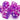 Old School 7 Piece DnD RPG Dice Set Gradients Translucent Purple Aurora - State of Comics