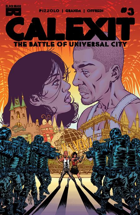 Calexit The Battle Of Universal City #3 (Of 3) Cvr A C Granda (Mr)
