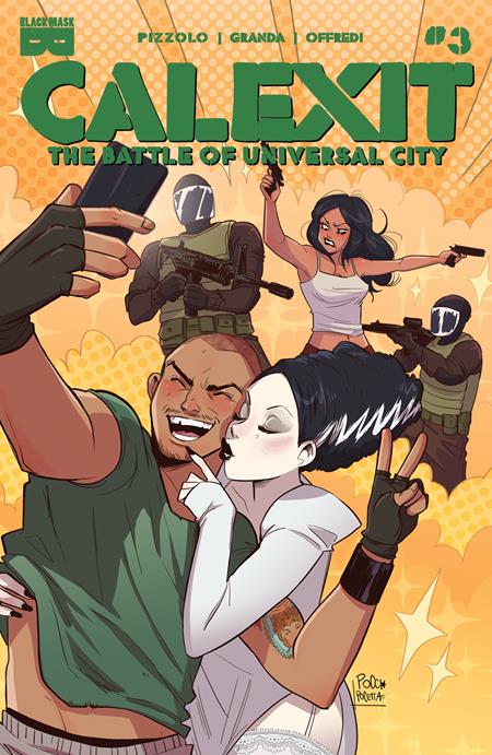 Calexit The Battle Of Universal City #3 (Of 3) Cvr B Elisa Pocetta Var (Mr)