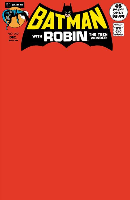 Batman #237 Facsimile Edition Cvr C Blank Var