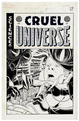 Ec Cruel Universe #5 (Of 5) Cvr D Inc 1:20 Malachi Ward B&W Artist Edition Var (Mr)