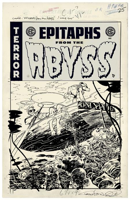 Ec Epitaphs From The Abyss #6 (Of 12) Cvr D Inc 1:20 Tom Fowler B&W Artist Edition Var (Mr)