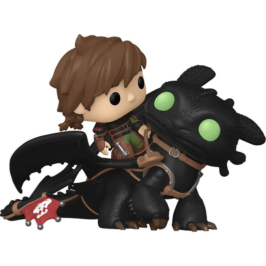 How To Train Your Dragon 2 Hiccup with Toothless Pop! Rides Vinyl Figure