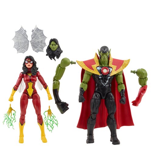 Avengers 60th Anniversary Marvel Legends Skrull Queen and Super-Skrull 6-Inch Action Figures - State of Comics