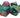Old School 7 Piece DnD RPG Dice Set: Gradients - Queen's Court - State of Comics