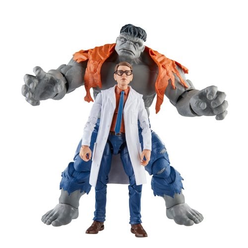Avengers 60th Anniversary Marvel Legends Gray Hulk and Dr. Bruce Banner 6-Inch Action Figures - State of Comics