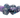 Old School Dice RPG dice set with black, blue, and purple mist particles, featuring various polyhedral dice for tabletop gaming.