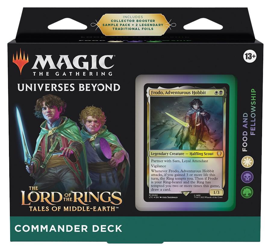 Magic The Gathering Lord of the Rings Tales of Middle Earth Food And Fellowship Commander Deck