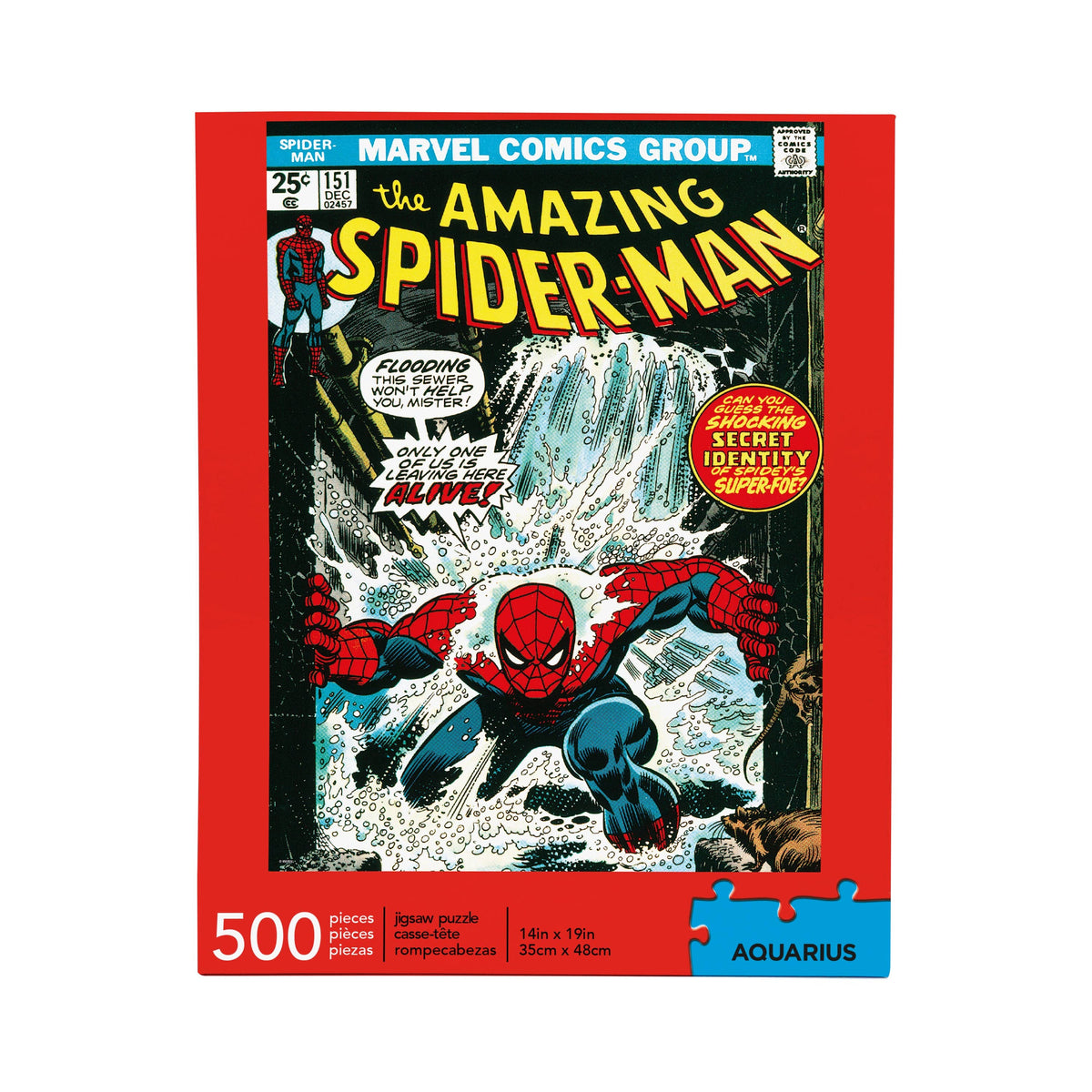 Marvel Spider-Man Cover 500 Piece Jigsaw Puzzle