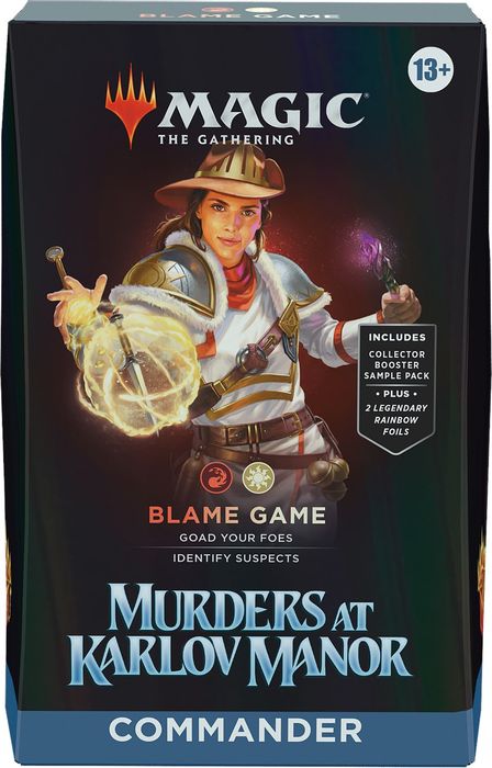 Magic The Gathering Murders at Karlov Manor Commander Deck Blame Game - State of Comics