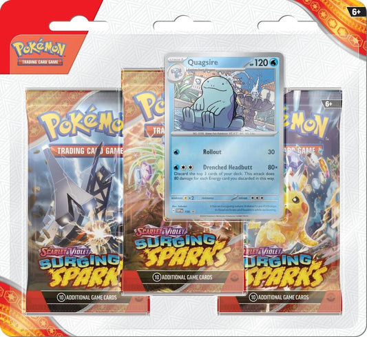 Scarlet & Violet Surging Sparks 3 Pack Blister