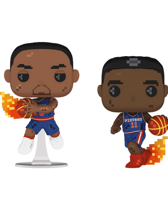 Dennis Rodman and Isiah Thomas 8-Bit NBA Jam Pop! Vinyl Figures 2-Pack outside the box