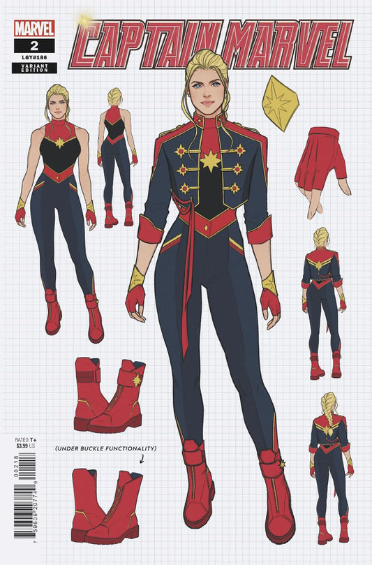 Captain Marvel #2 10 Copy Incv Jen Bartel Design Var - State of Comics