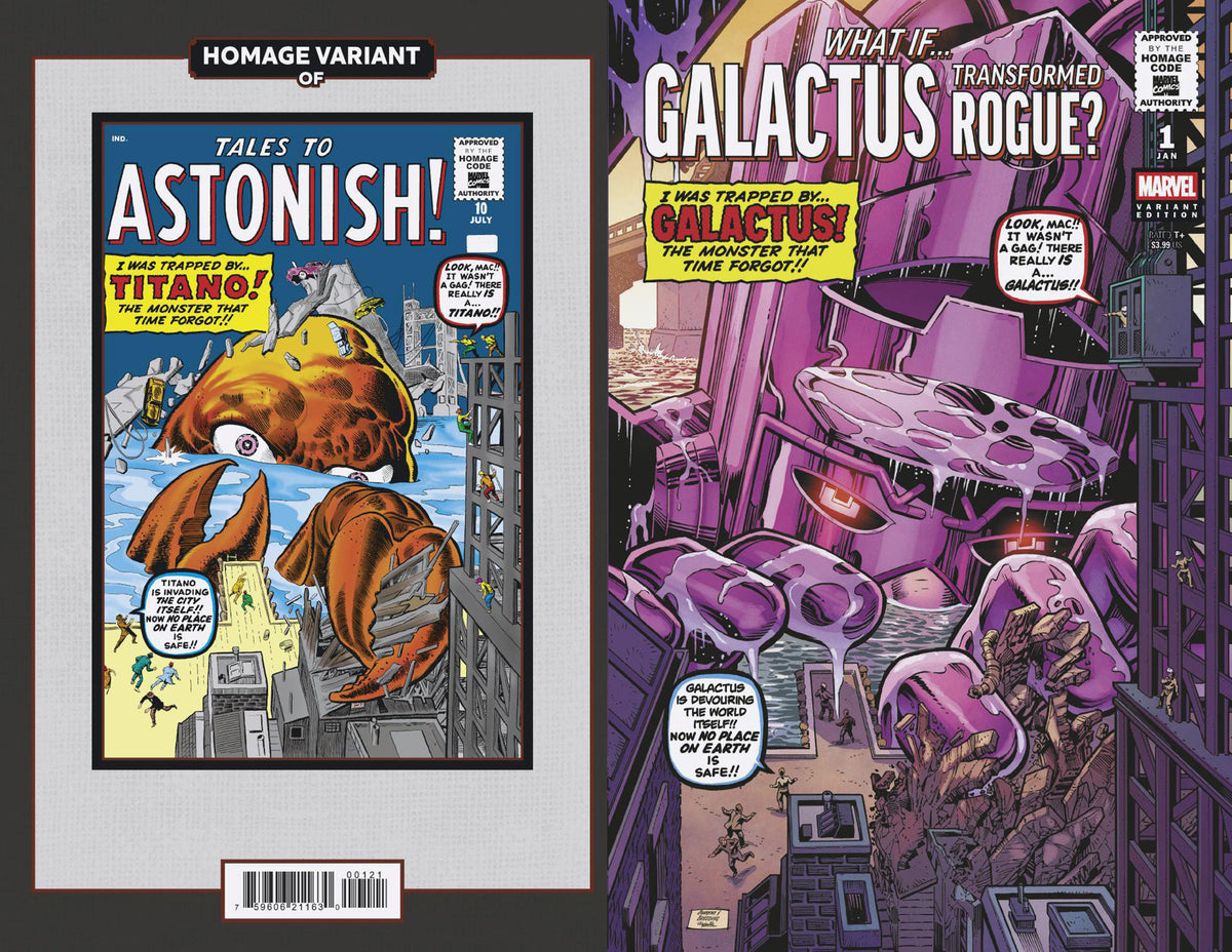 What If? Galactus Galactus Transformed Rogue? #1 Dan Jurgens Sci-Fi Homage V Ariant