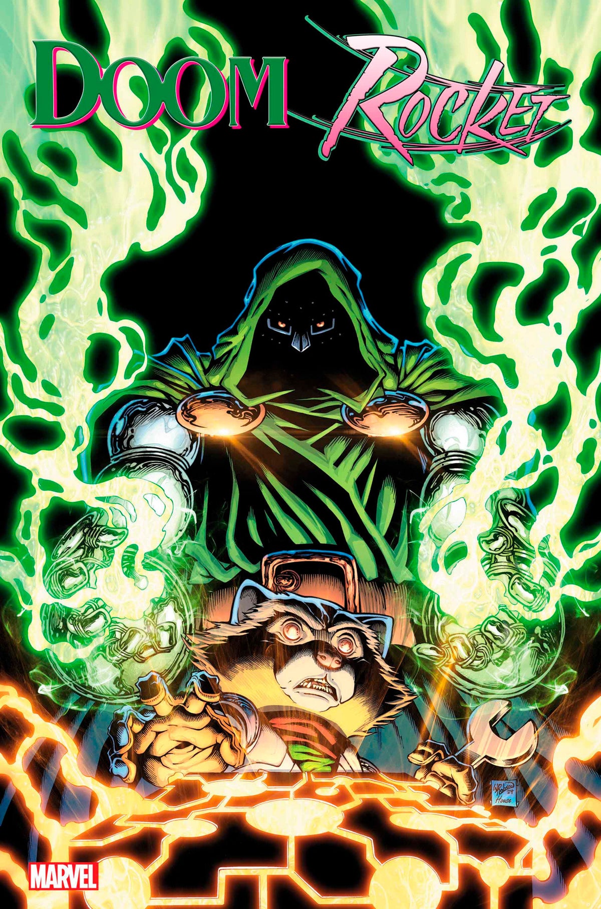 Doctor Doom & Rocket Raccoon #1 Will Robson Variant