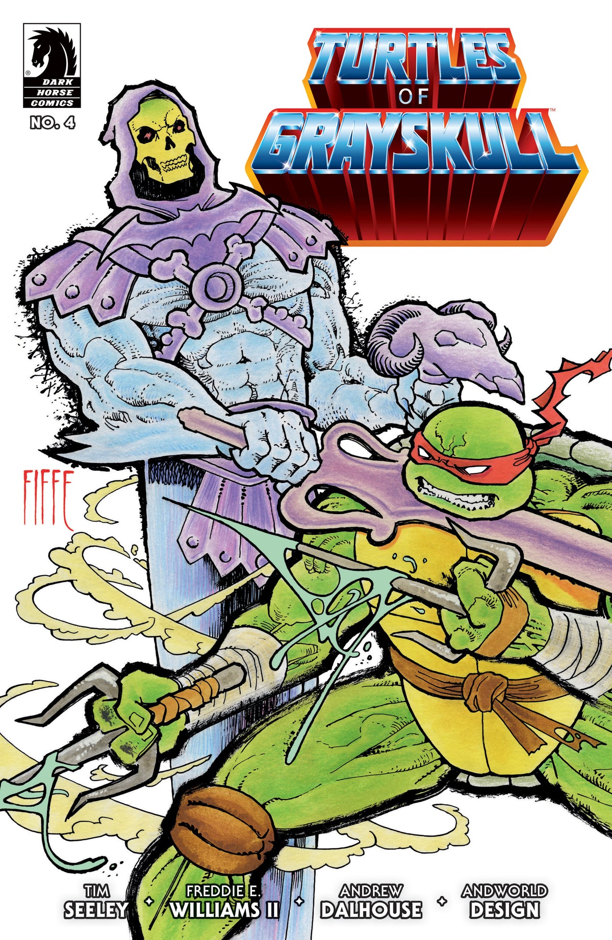 Masters Of The Universe/Teenage Mutant Ninja Turtles Turtles Of Grayskull #4 Cvr B Michel Fiffe