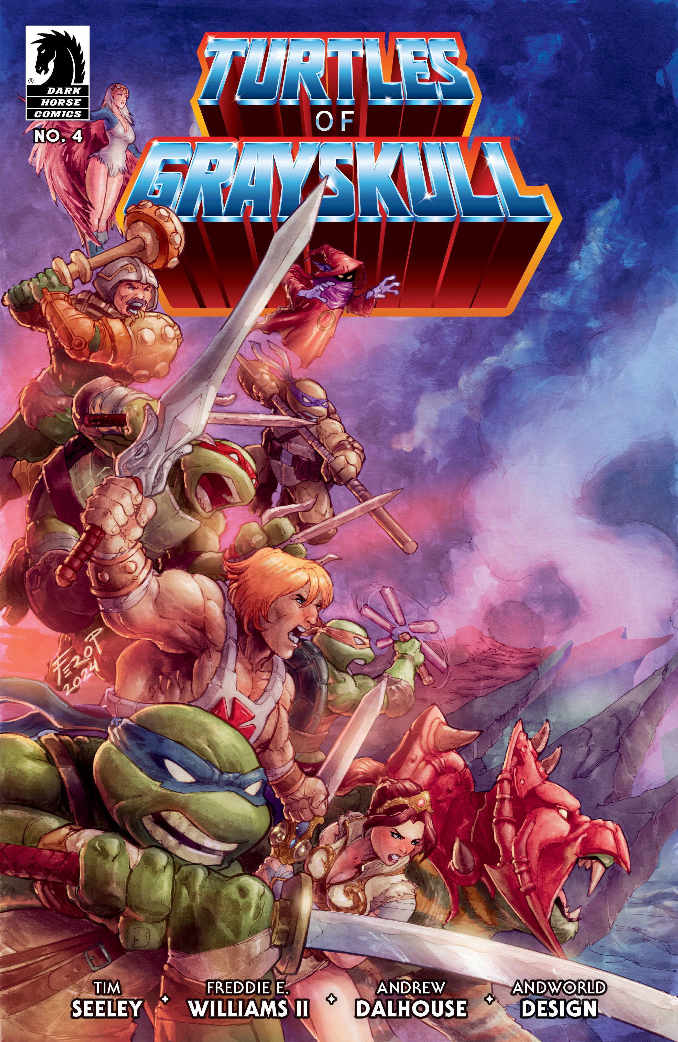 Masters Of The Universe/Teenage Mutant Ninja Turtles Turtles Of Grayskull #4 C Vr C Fero Peniche