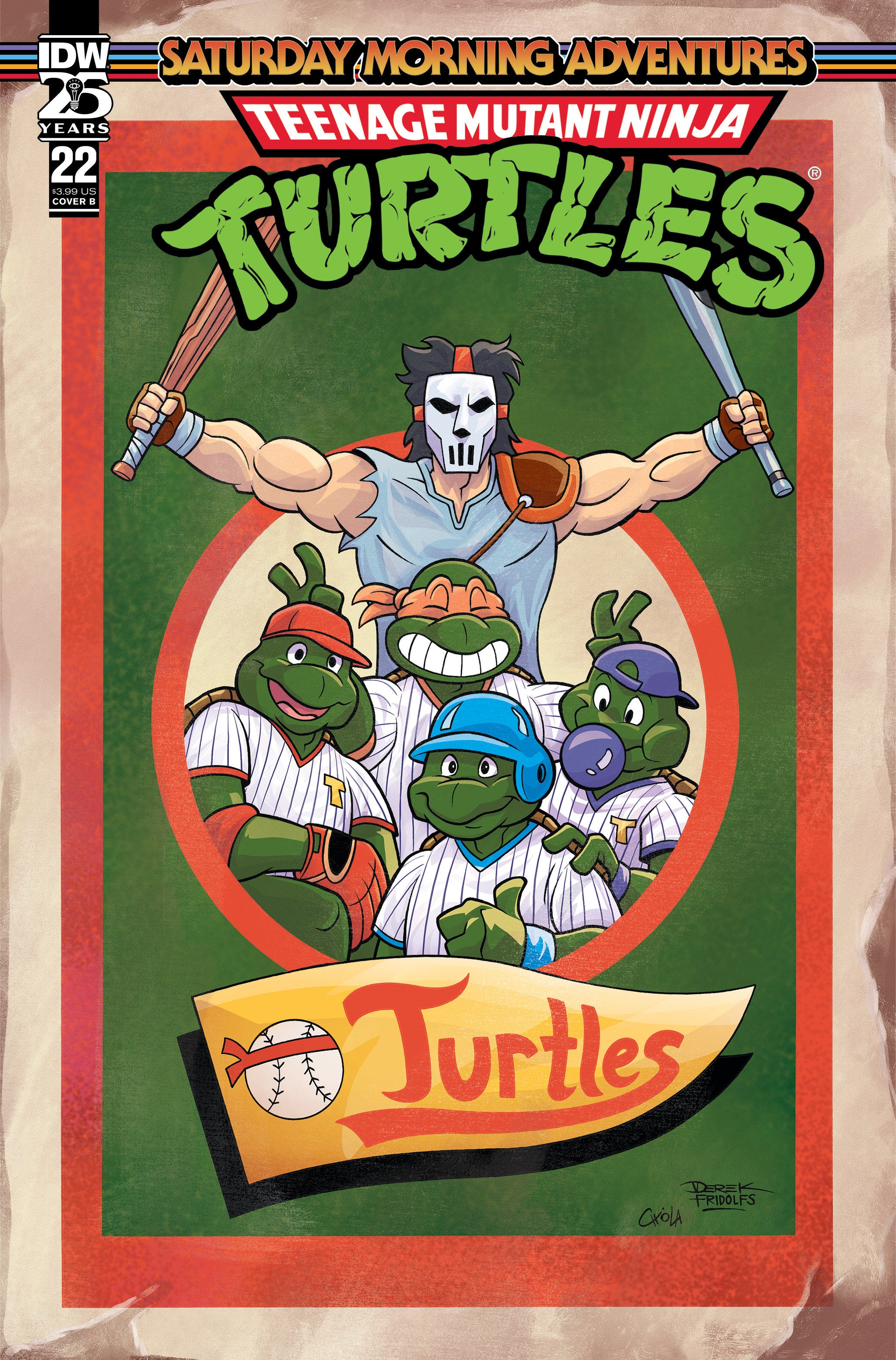 Teenage Mutant Ninja Turtles Saturday Morning Adventures #22 Variant B Fridolfs