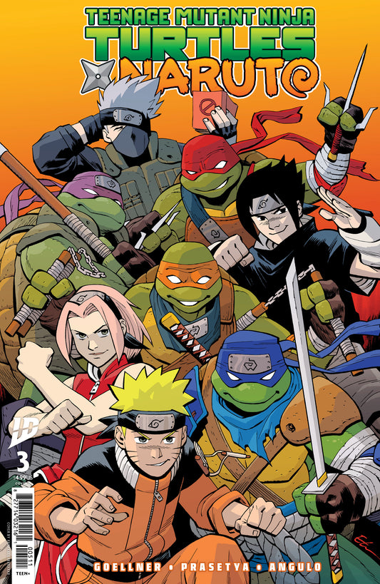 Teenage Mutant Ninja Turtles X Naruto #3 Variant D Young