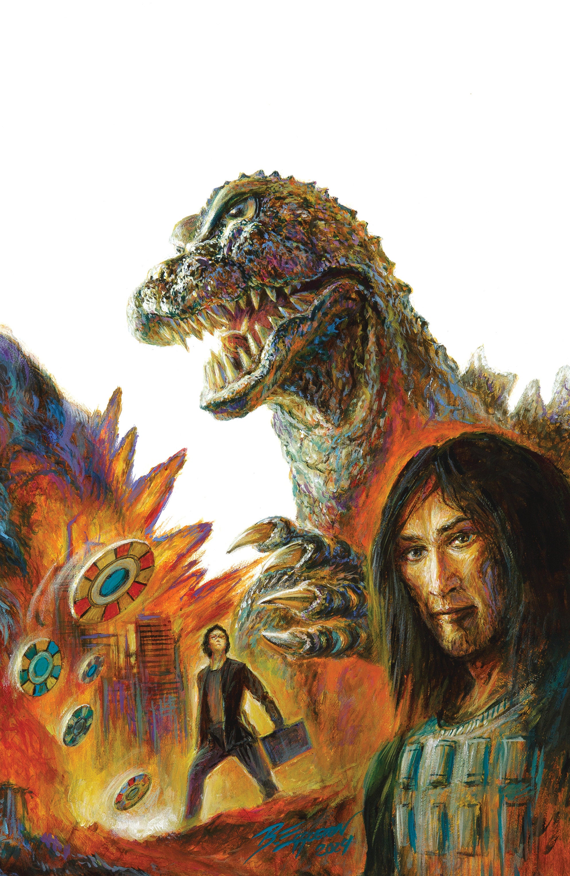 Godzilla Heist #1 Variant Ri 25 Eggleton Full Art