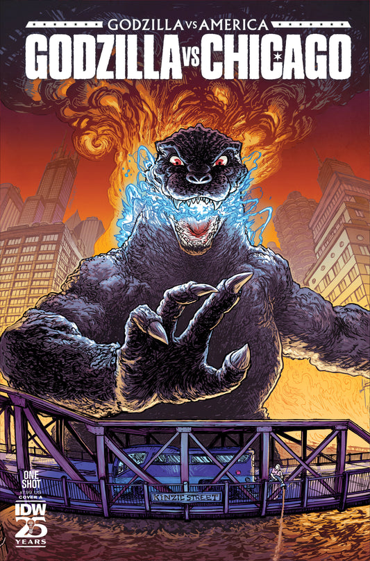 Godzilla Vs America Chicago Cover A Browne