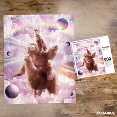 Random Galaxy Laser Eyes 500 Piece Jigsaw Puzzle