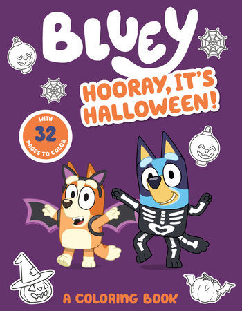 Bluey Hooray It's Halloween Coloring Book