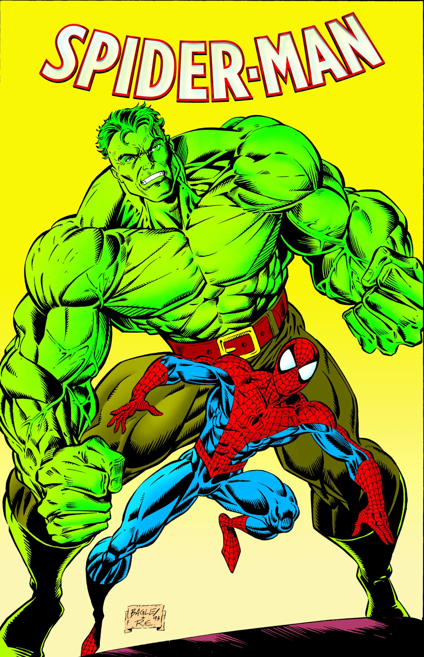 Spider-Man By Michelinie & Bagley Omnibus Vol 2 Mark Bagley Hulk Cover