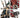 Chaos Space Marines Chaos Terminator Squad from Warhammer 40k, detailed miniatures for tabletop gaming by Games Workshop.