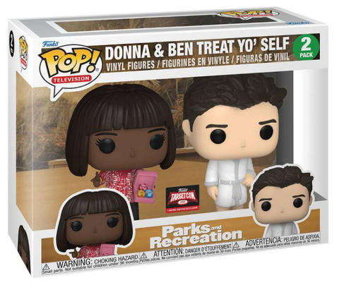 Parks and Recreation Donna & Ben Treat Yo' Self Pop! Vinyl Figure 2-Pack - State of Comics