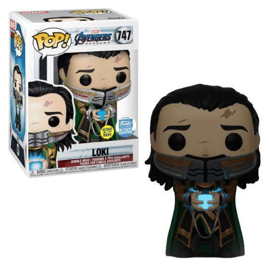 Avengers Endgame Loki Arrested with Tesseract Glow Pop! Vinyl Figure