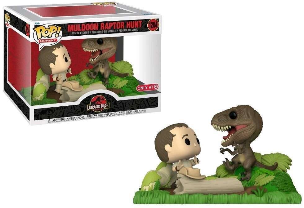 Jurassic Park Muldoon Raptor Hunt Pop! Moment Vinyl Figure