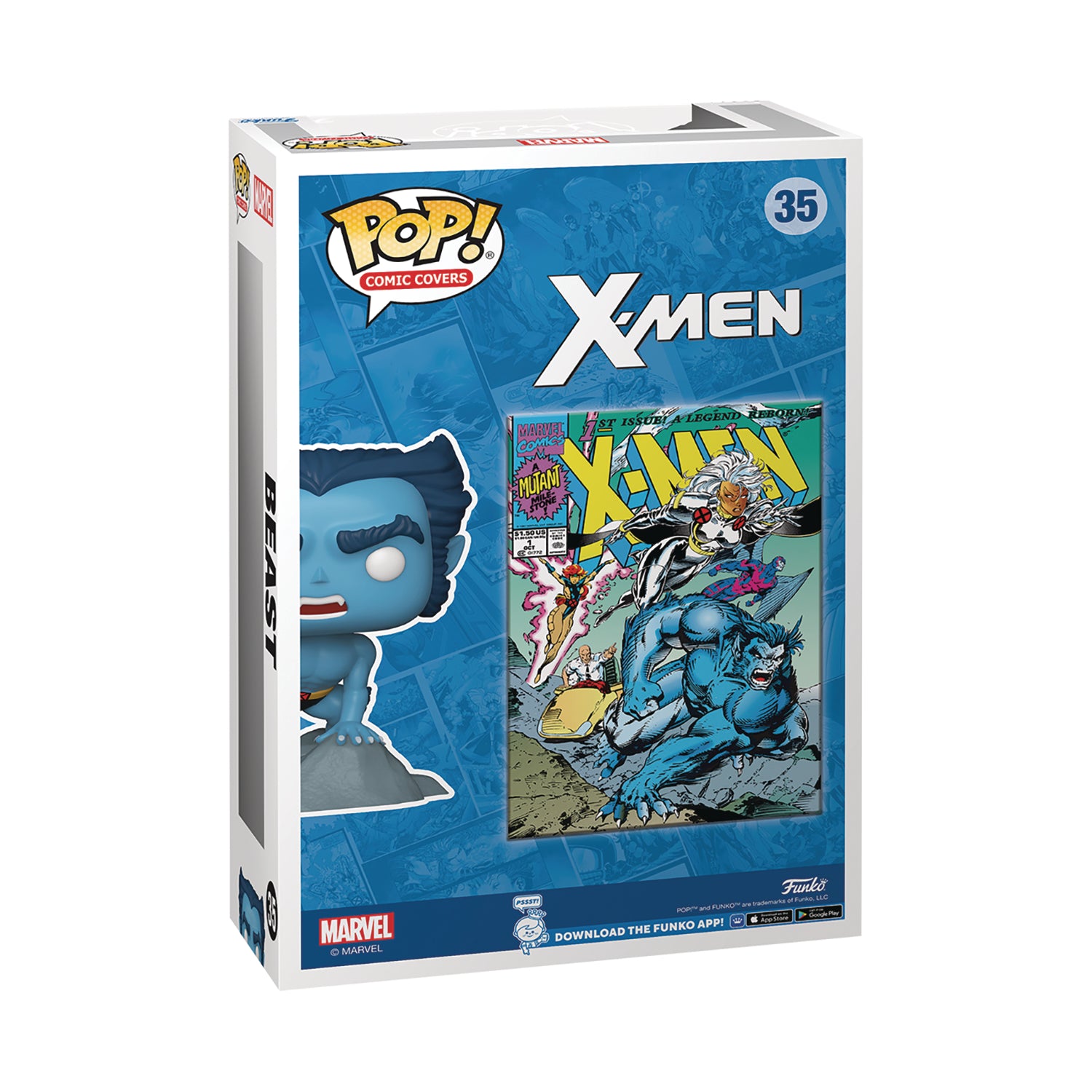 X-Men #1 (1991) Beast Pop! Comic Cover Vinyl Figure with Case - Previews Exclusive - State of Comics
