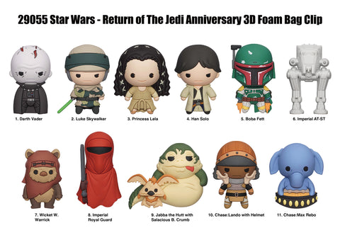 Star Wars: Return of the Jedi 40th Anniversary 3D Foam Bag Clip - State of Comics