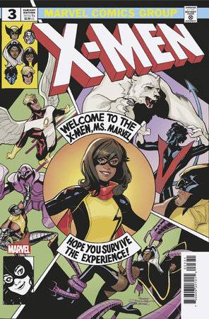 Ms. Marvel New Mutant #3 Terry Dodson Team Homage Var - State of Comics