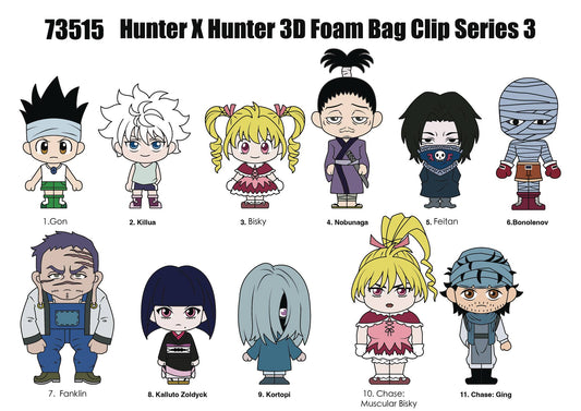 Hunter X Hunter Series 3 3D Foam Bag Clip - State of Comics