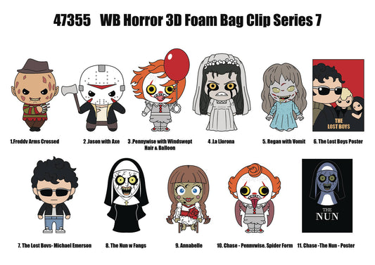 WB Horror Series 7 3D Foam Bag Clip - State of Comics