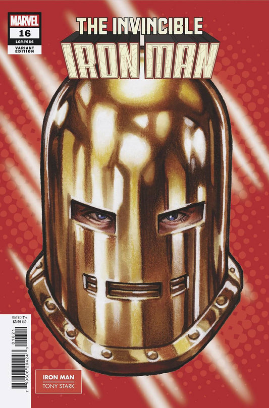 Invincible Iron Man #16 Mark Brooks Headshot Var - State of Comics