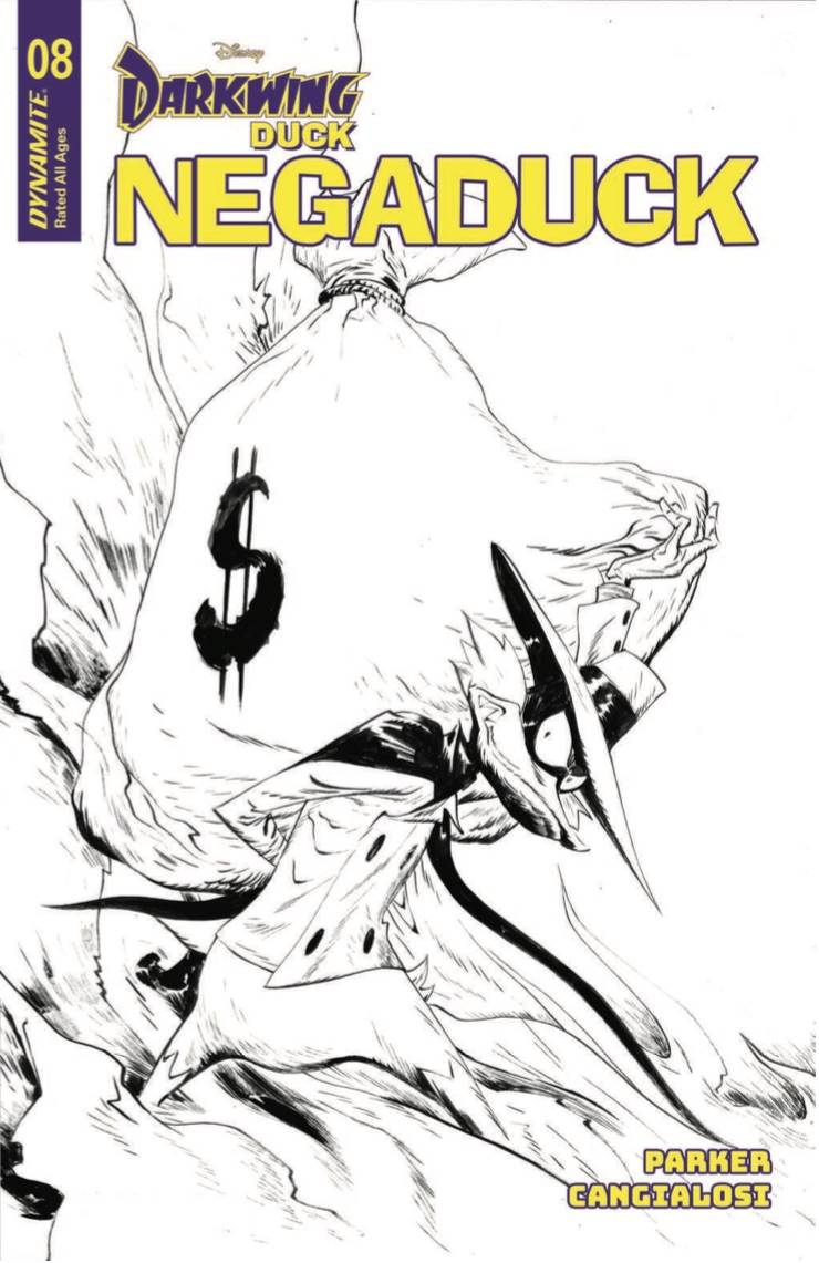 Negaduck #8 Cvr F 10 Copy Incv Lee Line Art