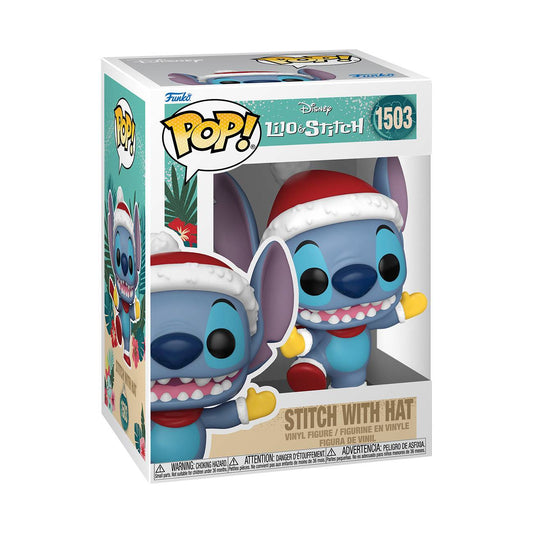 Disney Holiday Stitch w/ Hat Pop! Vinyl Figure