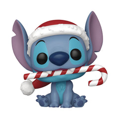 Disney Holiday Stitch w/ Candy Cane Pop! Vinyl Figure