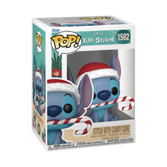 Disney Holiday Stitch w/ Candy Cane Pop! Vinyl Figure